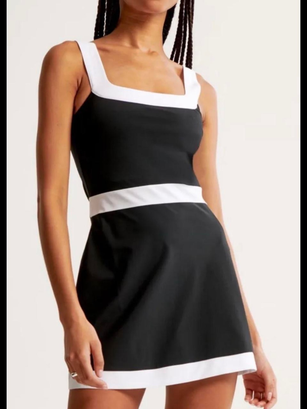 Abercrombie & Fitch Black Dress with White Trim(never worn but took tags off)